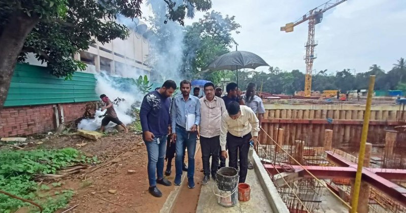 এডিসের লার্ভা পাওয়ায় দক্ষিণ সিটির অভিযানে সোয়া লাখ টাকা জরিমানা 