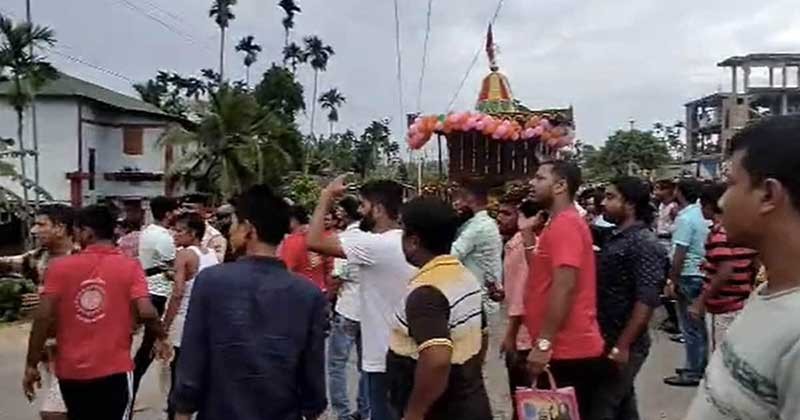 ত্রিপুরায় রথের চূড়া বিদ্যুতের তারে, দুই শিশুসহ নিহত ৬ 