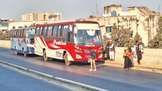 বিআরটি ফ্লাইওভারেও ভোগান্তি