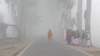 ঘন কুয়াশা চাদরে ঢাকা কুড়িগ্রাম