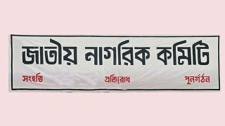 জাতীয় নাগরিক কমিটির সাংগঠনিক কাঠামো পুনর্গঠিত