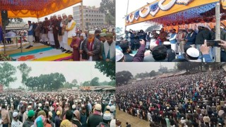 সড়ক দুর্ঘটনায় নিহত জামায়াত নেতা খোদা বখসের জানাজায় মানুষের ঢল