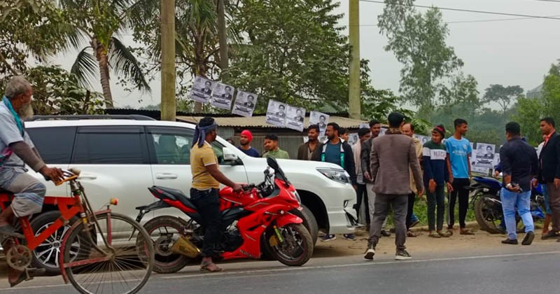 নারায়ণগঞ্জ-১ আসনে আইন ভঙ্গ করে শাহজাহানের প্রচারণা 