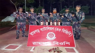 রামগড়ে বিজিবি কর্তৃক ভারতীয় মদ জব্দ