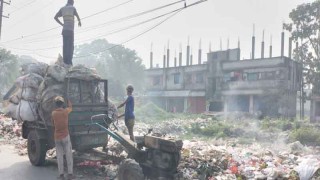 ভূঞাপুর শহরের প্রাণকেন্দ্রে ময়লা-আবর্জনার ভাগার