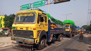 আরিচা-কাজিরহাট নৌরুটে সীমিত আকারে ফেরি চলাচল দুই পাড়ে গাড়ির দীর্ঘ লাইন