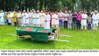 শোকের আবহে বগুড়ায় স্কুল ছাত্র শহীদ রাতুল রাতুলের জানাজা ও দাফন সম্পন্ন