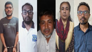 সেনাবাহিনীর গাড়ি পোড়ানোর মামলার আসামিসহ রাজধানীতে গ্রেপ্তার ৫