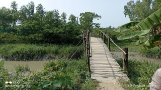 আনোয়ারায় দুই গ্রামের পারাপারে ভরসা কাঠের সাঁকো, চায় একটি স্থায়ী সেতু