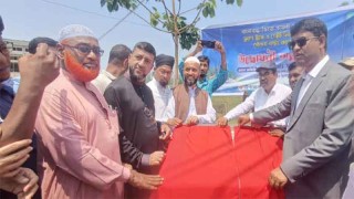 বাংলাবান্ধায় ১৪০ ফিট উপরে উড়বে জাতীয় পতাকা