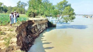 মীসরাইতে বালুখেকোদের থাবায় নদীগর্ভে বিলীন কৃষিজমি