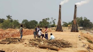 কুষ্টিয়ার কুমারখালীতে মুচলেকা ও জরিমানার পরও বন্ধ হয়নি ইট ভাটা