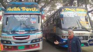 ইবি শিক্ষার্থীকে মারধর, গড়াই ও রূপসা পরিবহনের পাঁচ বাস আটক