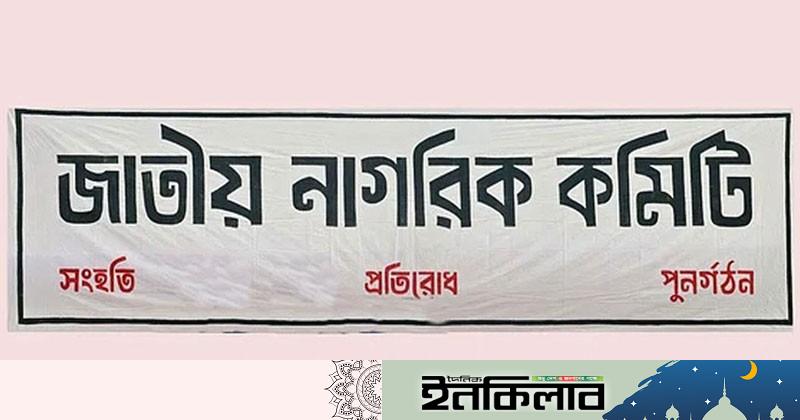 ভ্যাট ও শুল্ক বৃদ্ধির ইস্যুতে প্রতিক্রিয়া জানাবে জাতীয় নাগরিক কমিটি