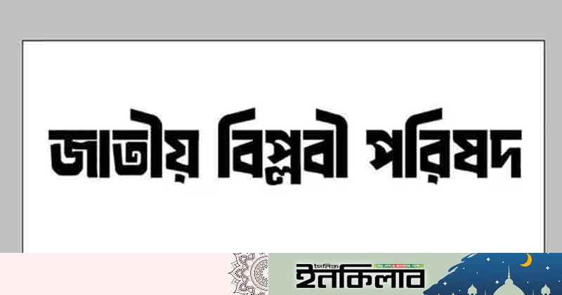 আগামী শনিবার নাগরিক সমাবেশ করবে জাতীয় বিপ্লবী পরিষদ